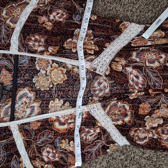 Cavender’s Button-Front Dress | Western Style | X-SMALL - Picture 6 of 8